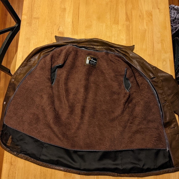 Cooper Vintage Brown Leather Jacket - Picture 3 of 8